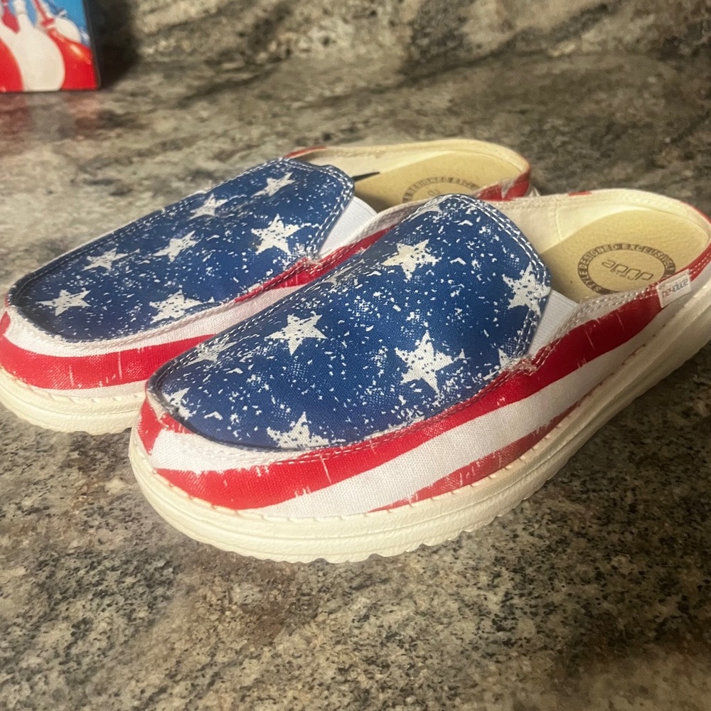 Women’s American flag Hey dudes